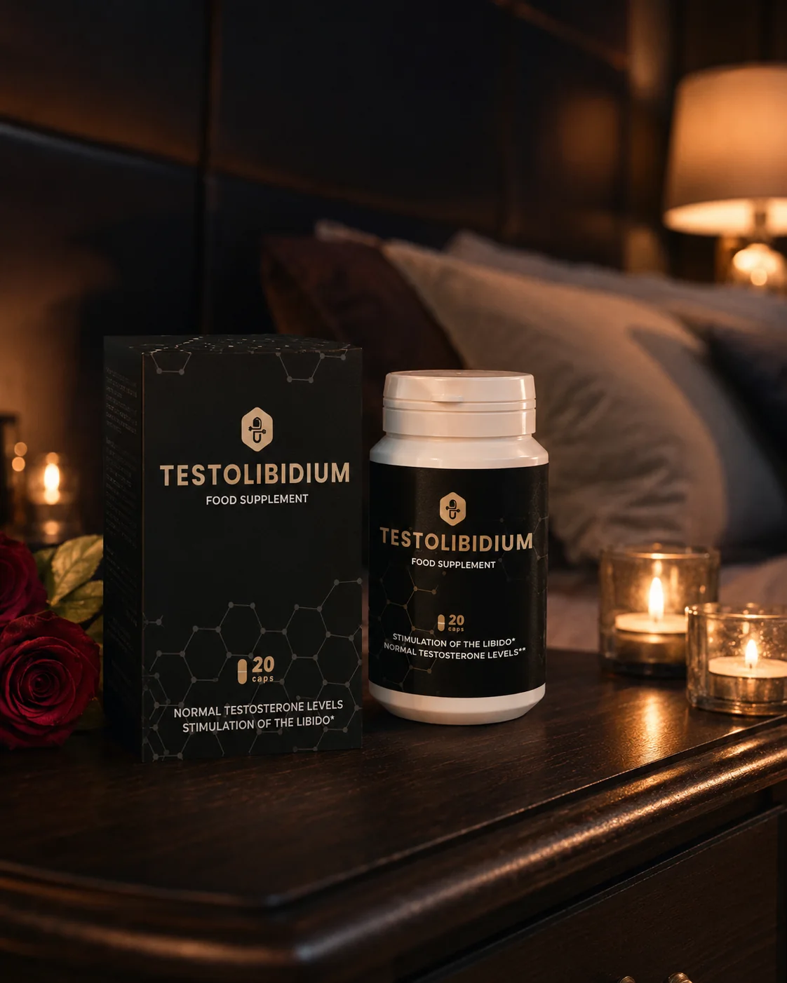 Balenie Testolibidium v úvodnej kompozícii webu Jadro Vitality